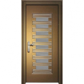 Embossed steel door