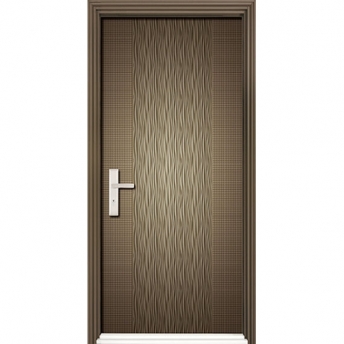 Embossed steel door