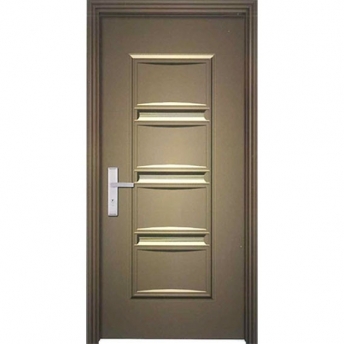 Embossed steel door